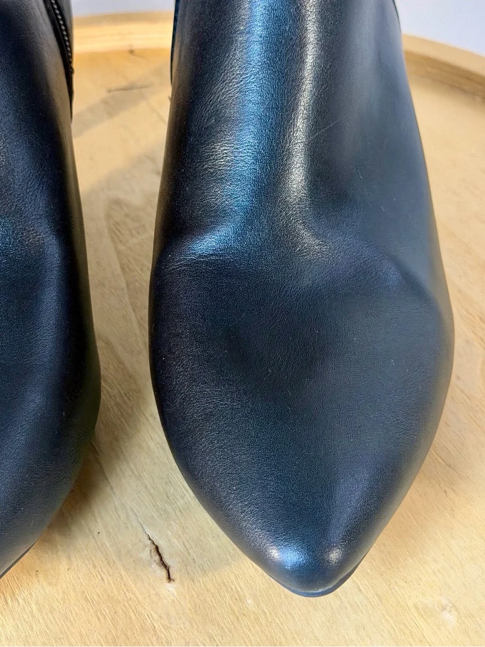 Women's Black Pointed Toe Ankle Boots